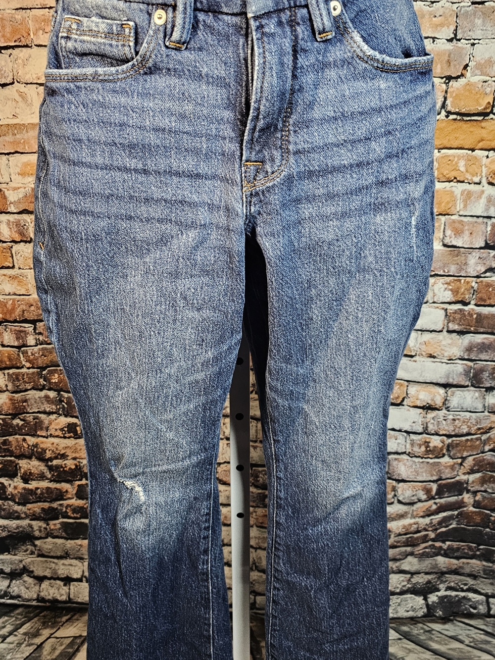 Good American Good Boot Jeans Women's 24 Mid Rise Bootcut Premium Denim